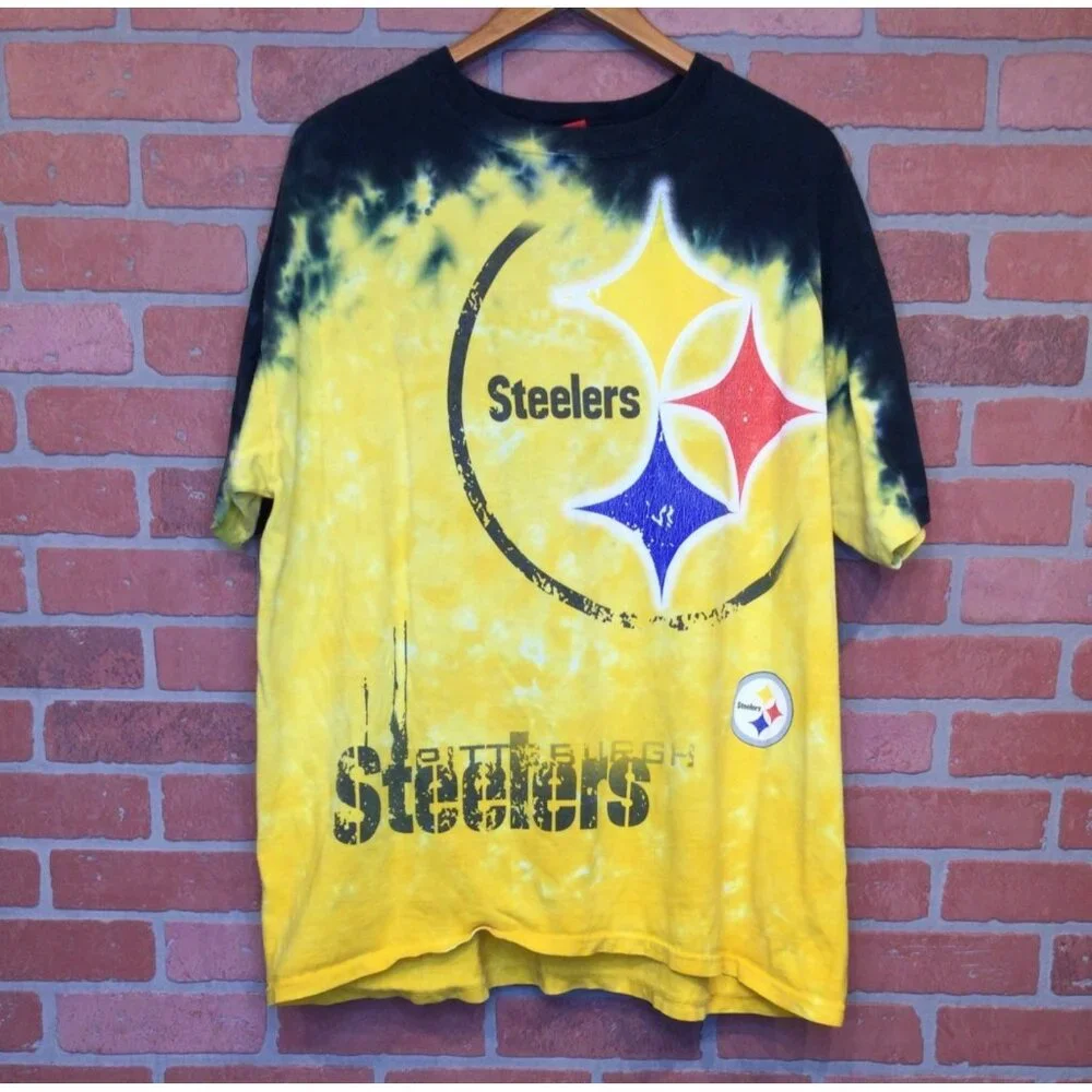 Vintage Pittsburgh Steelers Tie-Dye T-Shirt Mens XL NFL Football Graphic Tee - Picture 1 of 10